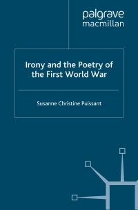 Imagen de portada: Irony and the Poetry of the First World War 9780230576933