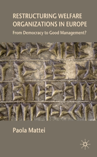 Cover image: Restructuring Welfare Organizations in Europe 9780230217324