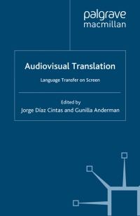 Cover image: Audiovisual Translation 9780230019966