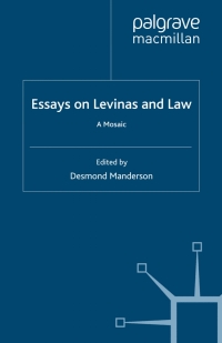 Cover image: Essays on Levinas and Law 9781349300433