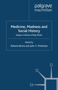 Cover image: Medicine, Madness and Social History 9780230525498