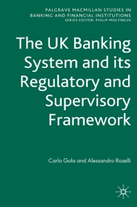 Imagen de portada: The UK Banking System and its Regulatory and Supervisory Framework 9780230542822