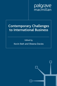 Cover image: Contemporary Challenges to International Business 9780230218451