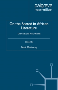 Omslagafbeelding: On the Sacred in African Literature 9780230577558