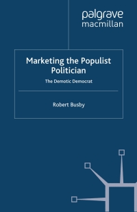 Imagen de portada: Marketing the Populist Politician 9780230522275