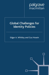 Imagen de portada: Global Challenges for Identity Policies 9780230542235