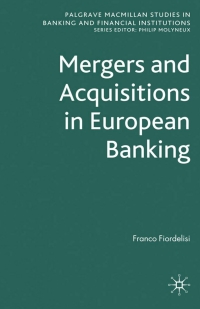 صورة الغلاف: Mergers and Acquisitions in European Banking 9780230537194