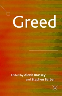 Cover image: Greed 9780230201484