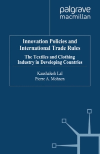 Cover image: Innovation Policies and International Trade Rules 9781349367153