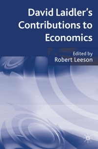 Omslagafbeelding: David Laidler's Contributions to Economics 9781349285266