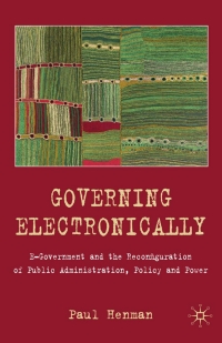 Cover image: Governing Electronically 9780230205888