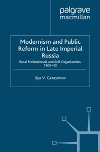 Cover image: Modernism and Public Reform in Late Imperial Russia 9780230229471