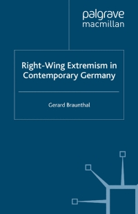 Cover image: Right-Wing Extremism in Contemporary Germany 9781349314461