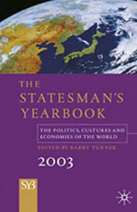 Cover image: The Statesman's Yearbook 2003 9780333980965