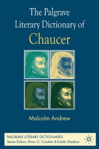 Omslagafbeelding: The Palgrave Literary Dictionary of Chaucer 9780333998083