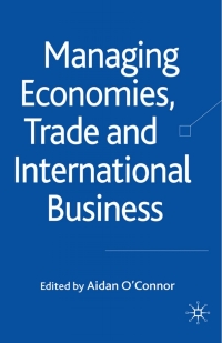 Cover image: Managing Economies, Trade and International Business 9780230202566