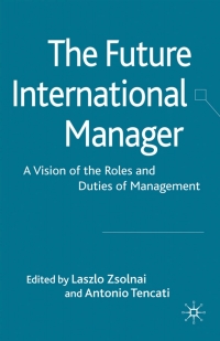 Cover image: The Future International Manager 9780230219878