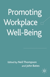 Cover image: Promoting Workplace Well-being 9780230221925