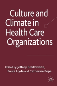 Imagen de portada: Culture and Climate in Health Care Organizations 9780230584655