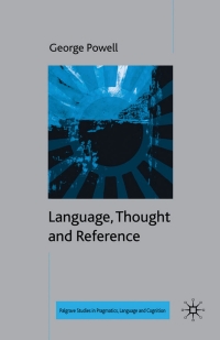Imagen de portada: Language, Thought and Reference 9780230227958