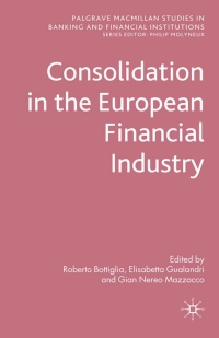 Imagen de portada: Consolidation in the European Financial Industry 9780230233225