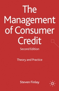 Imagen de portada: The Management of Consumer Credit 2nd edition 9780230238305