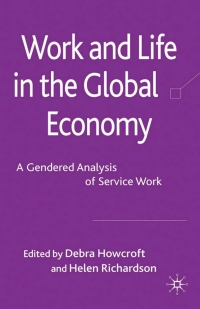 Imagen de portada: Work and Life in the Global Economy 9780230580848
