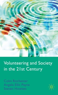 Imagen de portada: Volunteering and Society in the 21st Century 9780230210585