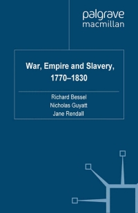 Imagen de portada: War, Empire and Slavery, 1770-1830 9780230229891