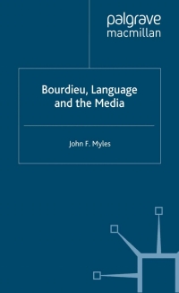 Titelbild: Bourdieu, Language and the Media 9780230222090