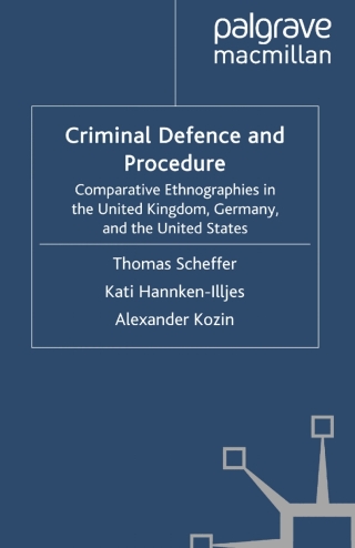 Cover image: Criminal Defence and Procedure 9780230230224