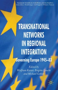 Omslagafbeelding: Transnational Networks in Regional Integration 9780230241695