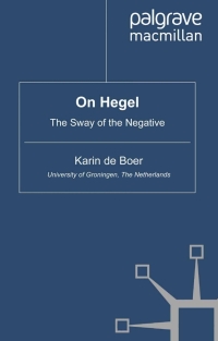 Cover image: On Hegel 9781349320097