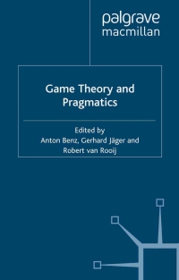 Imagen de portada: Game Theory and Pragmatics 9781403945723