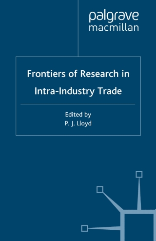 Cover image: Frontiers of Research in Intra-Industry Trade 1st edition 9780333971260