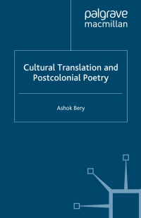 Imagen de portada: Cultural Translation and Postcolonial Poetry 9781403933102