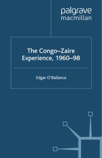 Cover image: The Congo-Zaire Experience, 1960–98 9780333747919
