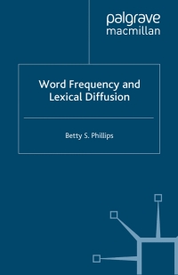 Cover image: Word Frequency and Lexical Diffusion 9781403932327