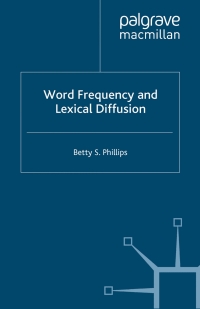 Omslagafbeelding: Word Frequency and Lexical Diffusion 9781403932327