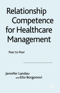 Imagen de portada: Relationship Competence for Healthcare Management 9780230515963