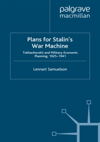 Imagen de portada: Plans for Stalin's War-Machine 9780333710753