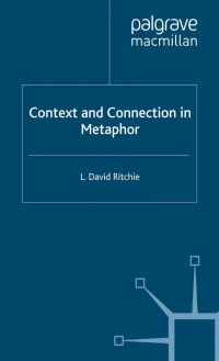 Imagen de portada: Context and Connection in Metaphor 9781403997661