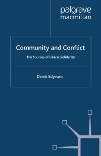 Cover image: Community and Conflict 9780230506862