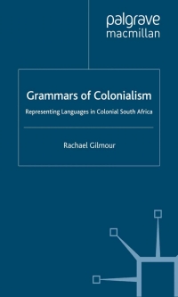 Imagen de portada: Grammars of Colonialism 9781403933812