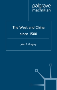 Cover image: The West and China Since 1500 9780333997444