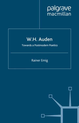 Cover image: W.H. Auden 9780333745571