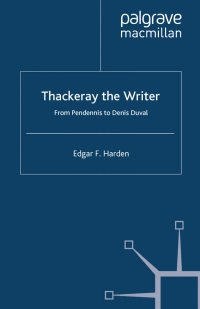 Cover image: Thackeray the Writer 9780333790489