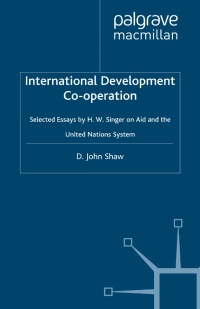 Cover image: International Development Co-operation 9780333711293