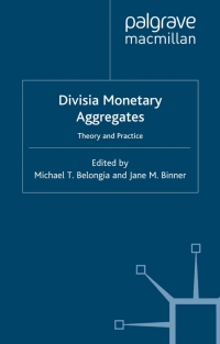 Imagen de portada: Divisia Monetary Aggregates 1st edition 9780333647448