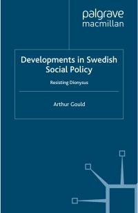 表紙画像: Developments in Swedish Social Policy 9781349416363